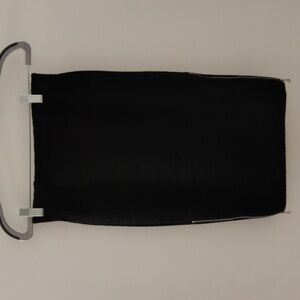 Wilfred Black Pencil Skirt with Side Slit Half Zip, Size 0